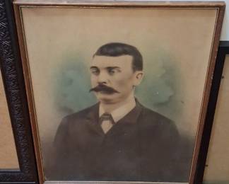 vintage antique portrait, likely from the late 19th or early 20th century
