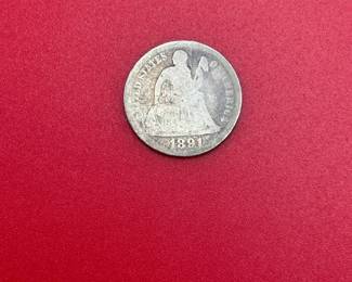 1891 Seated Liberty Dime