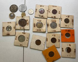 Collection Of Vintage Foreign Coins