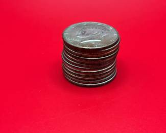12 40 Silver Kennedy Half Dollars