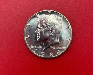 MS 1964 90 Silver Kennedy Half Dollar