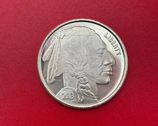 2013 1oz .999 Fine Silver Buffalo Round