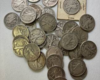  03 Walking Liberty Half Dollar Constitutional Silver Lot