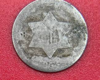 1853 Silver ThreeCent Piece