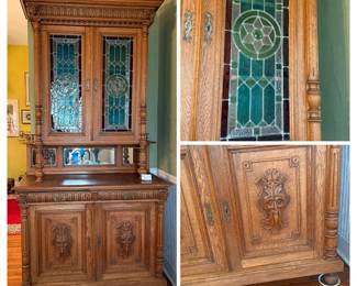 0241 Oak Hutch