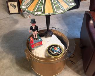 Pot Table, Lamp, etc.