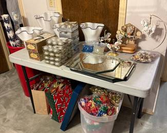 Vases, candles, Carousel Horses 