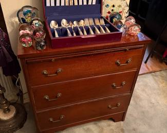 Chest, Flatware, Paperweights