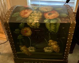 Floral Wooden Domed box