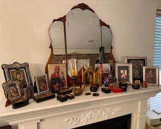 Mirror, Religious Icon Art, Russian Boxes