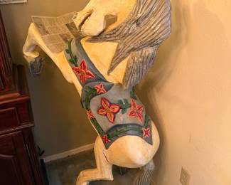 Large Carved Horse
