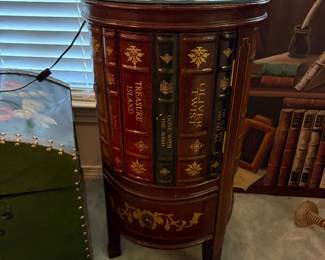 Maitlamd-Smith Faux Leather Bound Book End Table