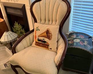 Antique Kimball Victorian Parlor Arm Chair