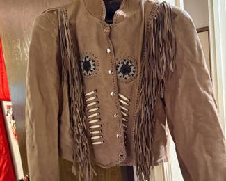 Leather Fringe Jacket