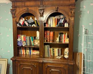 Bookcase, books, Clowns, Decor