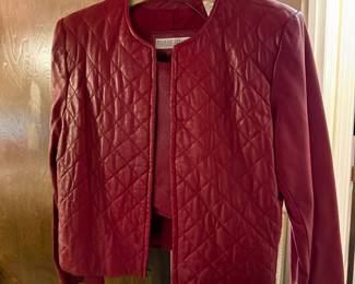 Leather Jacket with Skirt