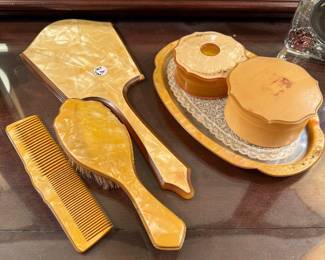 Celluloid Vanity Set