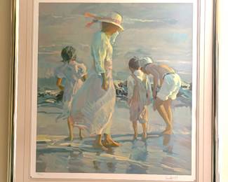 A signed serigraph on paper titled "Afternoon Breezes" by artist Don Hatfield