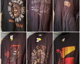 Vintage Sturgis and Harley Davidson motorcycle T-shirts