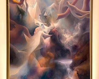 Jerry Jacoby signed painting - 55“(L) x 40“(W) 