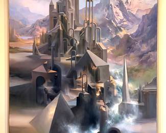 Jerry Jacoby signed painting - 60.5“(L) x 49“(W)