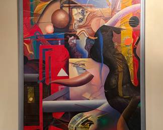 Jerry Jacoby signed painting - 42“(L) x 32“(W)