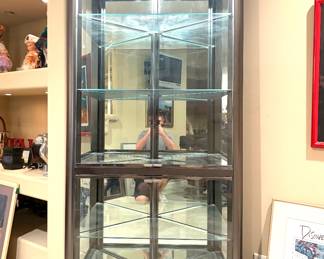 Corner curio cabinet 