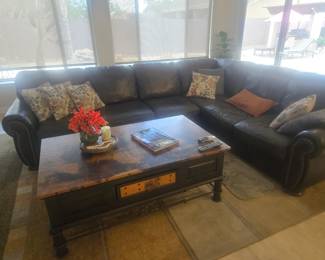 Leather Sectional Sofa 