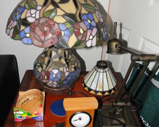 Tiffany Style lamps etc.