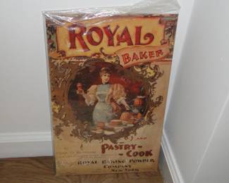 Vintage tin art Royal Baker