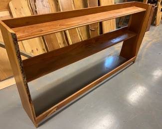 Maple wood hand-made shelving unit.