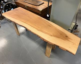 Maple bench.