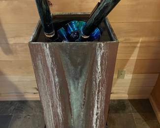 Floor-standing water fountain.