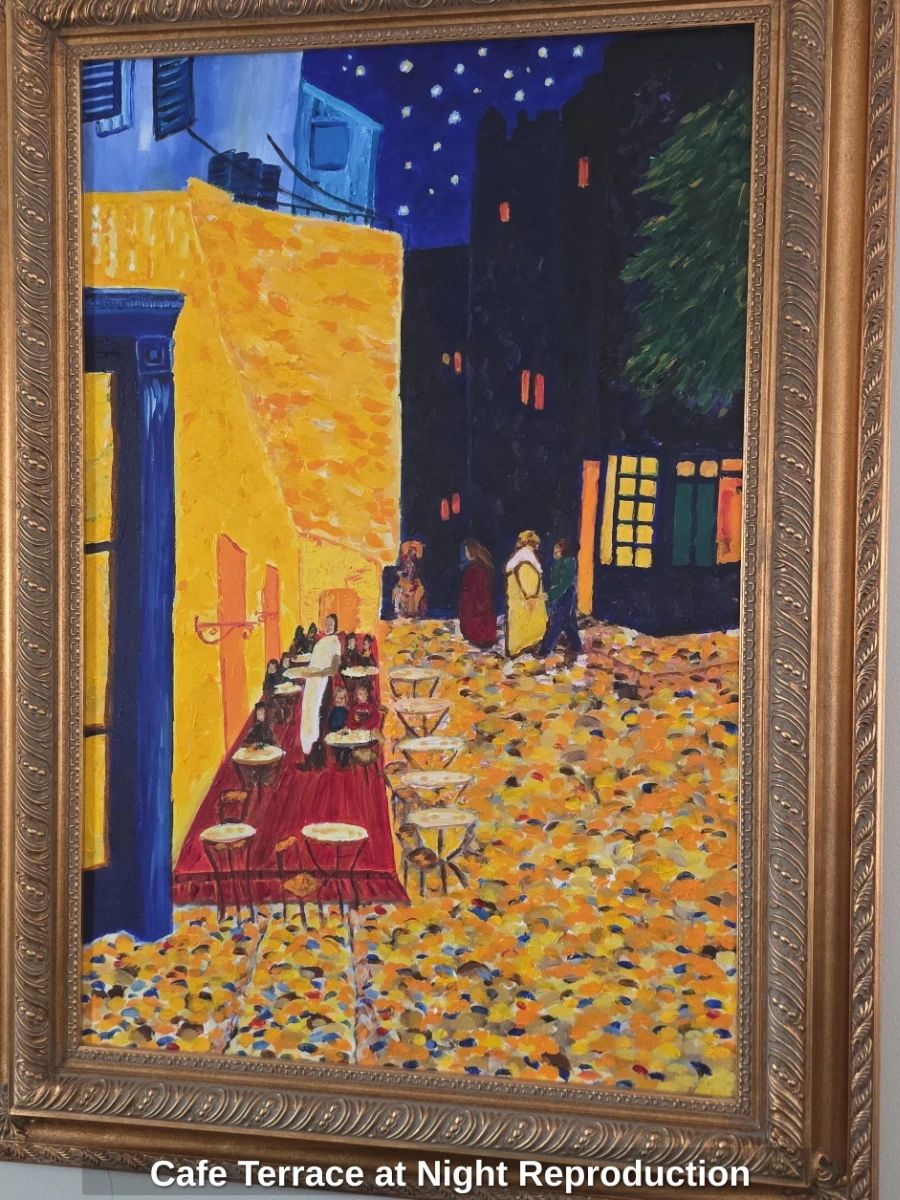 Cafe Terrace at Night Reproduction