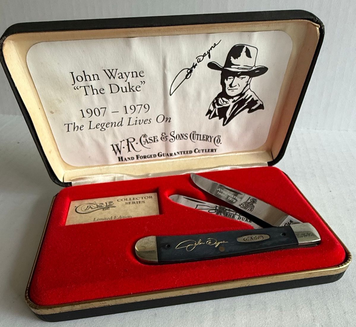 John Wayne "The Duke" Commemorative Knife Set by W.R. Case & Sons Cutlery Co.