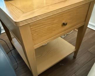 Bassett Furniture Light Oak Coffee Table and End Table Set