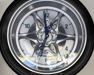 Car Wheel Tire Wall Clock