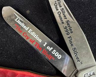 W.R. Case & Sons Cutlery Co. "The Cry of The Wolf" Limited Edition Knife and Silver Coin Set