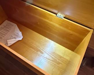 California Perfume Co. Floral Decorated Cedar Chest