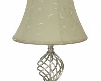 Silver Barley Twist Table Lamp Style