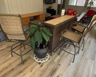 Hampton Bay Swivel Bar Stools with Bar