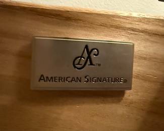 American Signature Wood and Metal Bed Frame