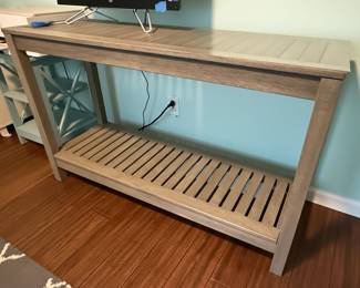 Weathered Gray Console Table