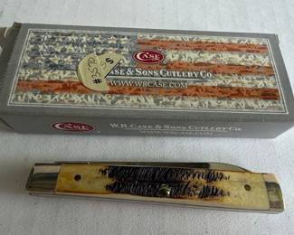 W.R. Case & Sons Cutlery Co. "Bone Stag" Trapper Folding Knife