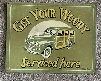 Moore-Woody Service Tin Sign