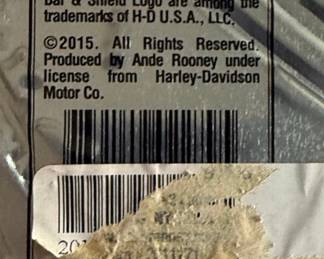 Harley-Davidson "Ride Hard" and "Stone Rust" Metal Signs