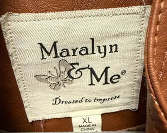 Marilyn & Me Faux Leather Moto Jacket