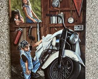 Harley-Davidson "Curious Kids" Metal Sign