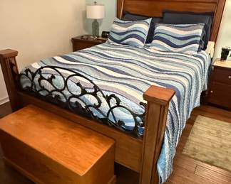 American Signature Wood and Metal Bed Frame