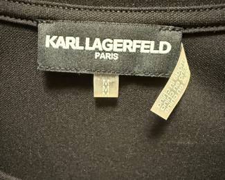 Karl Lagerfeld Pleated Sleeve Top